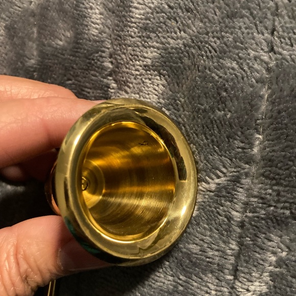 Brass Bell Candle Snuffer 7. 5" Handle With a 1.5" Bell Swivel Handle. - Picture 6 of 6